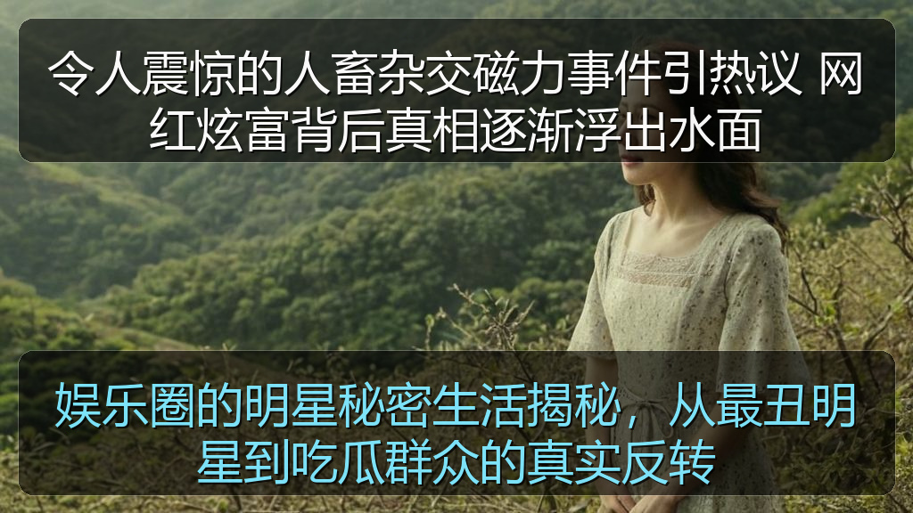 令人震惊的人畜杂交磁力事件引热议 网红炫富背后真相逐渐浮出水面