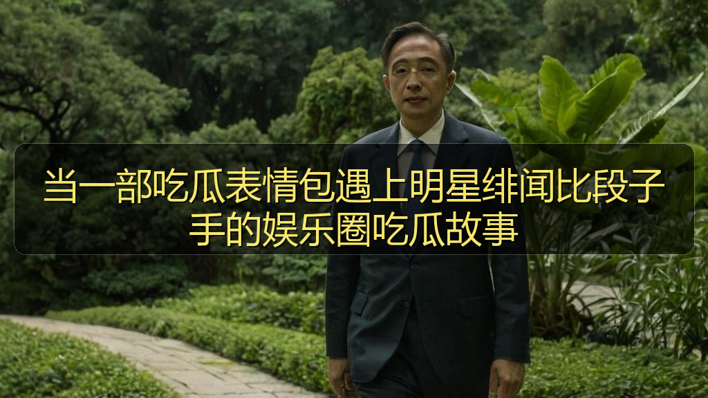 当一部吃瓜表情包遇上明星绯闻比段子手的娱乐圈吃瓜故事