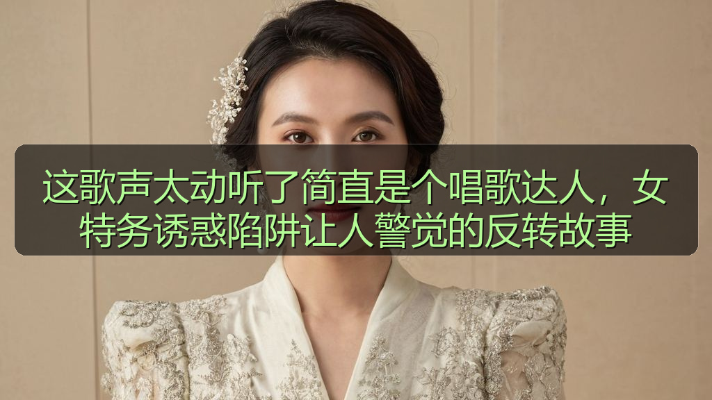 这歌声太动听了简直是个唱歌达人，女特务诱惑陷阱让人警觉的反转故事
