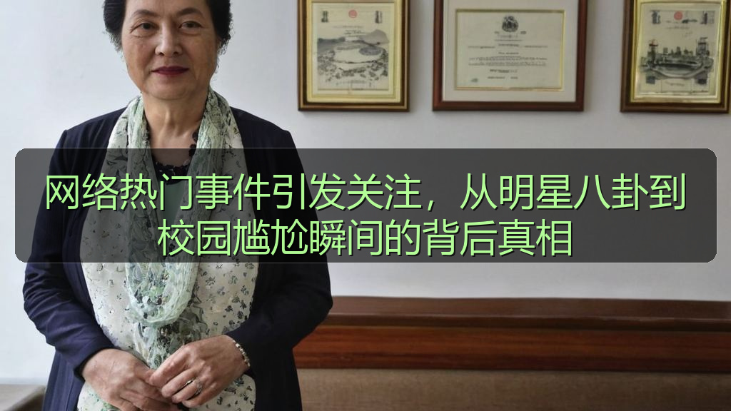 网络热门事件引发关注,从明星八卦到校园尴尬瞬间的背后真相